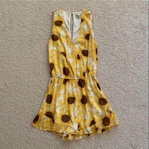 SMYM sunflower print romper